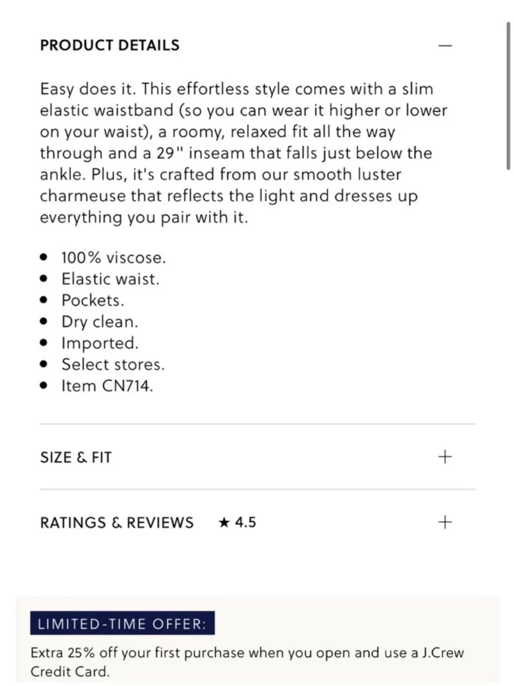 J. Crew questions leave